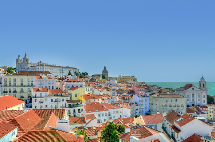 Le quartier de l’Alfama à Lisbonne au Portugal